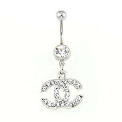 pink chanel belly ring|chanel rings real.